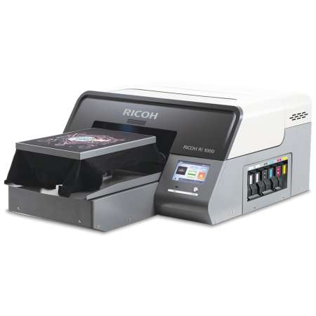 RICOH Ri 1000 Direct to Garment Printer - DTG / DTF Printer, RIP Software, Ink and Cleaning Cartridges, Training